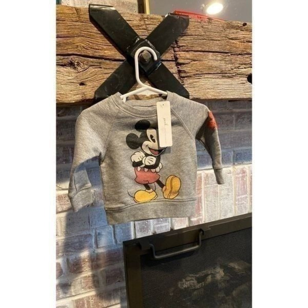 Peek Mickey sweatshirt new 3-6 months